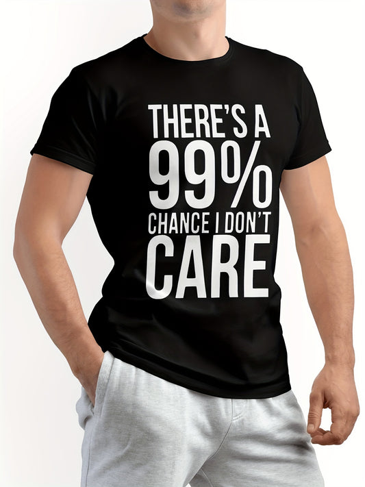 Men's Pattern Printed Short Sleeved T-shirt Top, Men's Clothing