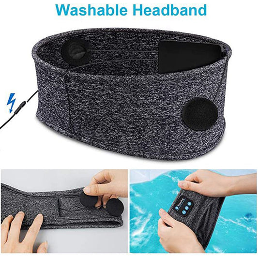 Wireless Bluetooth Headband Sleep Eye Mask Speaker Headphones Headset Sport