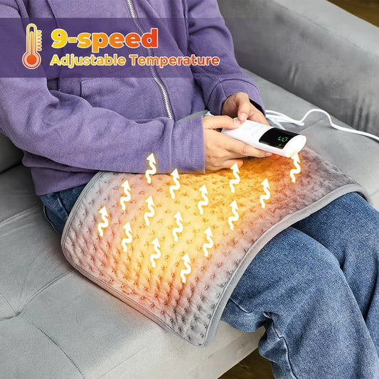 Electric Heating Pad Blanket Timer Heating Pad For Shoulder Neck Back Spine Leg Winter Warm